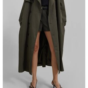 The Frankie Shop Khaki Trench Coat